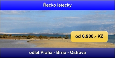 Řecko letecky - Praha, Brno, Ostrava